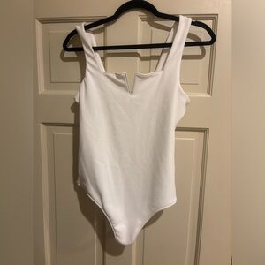 Show Me Your Mumu - white bodysuit - size large